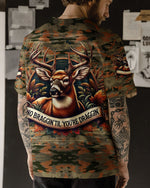 BLISSCORNERS NO BRAGGING UNTIL YOU'RE DRAGGING HUNTING ALL OVER PRINT