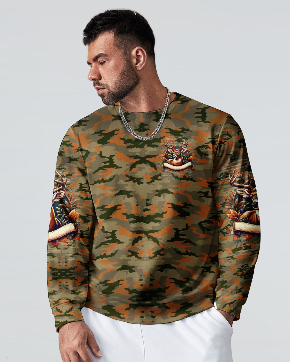 BLISSCORNERS NO BRAGGING UNTIL YOU'RE DRAGGING HUNTING ALL OVER PRINT