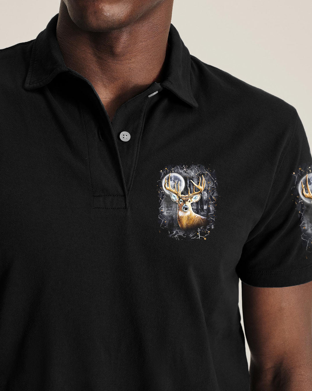 BLISSCORNERS HELLO DARKNESS MY OLD FRIEND DEER ALL OVER PRINT