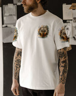 BLISSCORNERS NOT ALL WHO WANDER ARE LOST DEER COMPASS ALL OVER PRINT