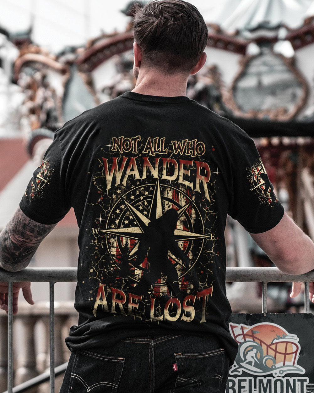 BLISSCORNERS NOT ALL WHO WANDER ARE LOST ALL OVER PRINT
