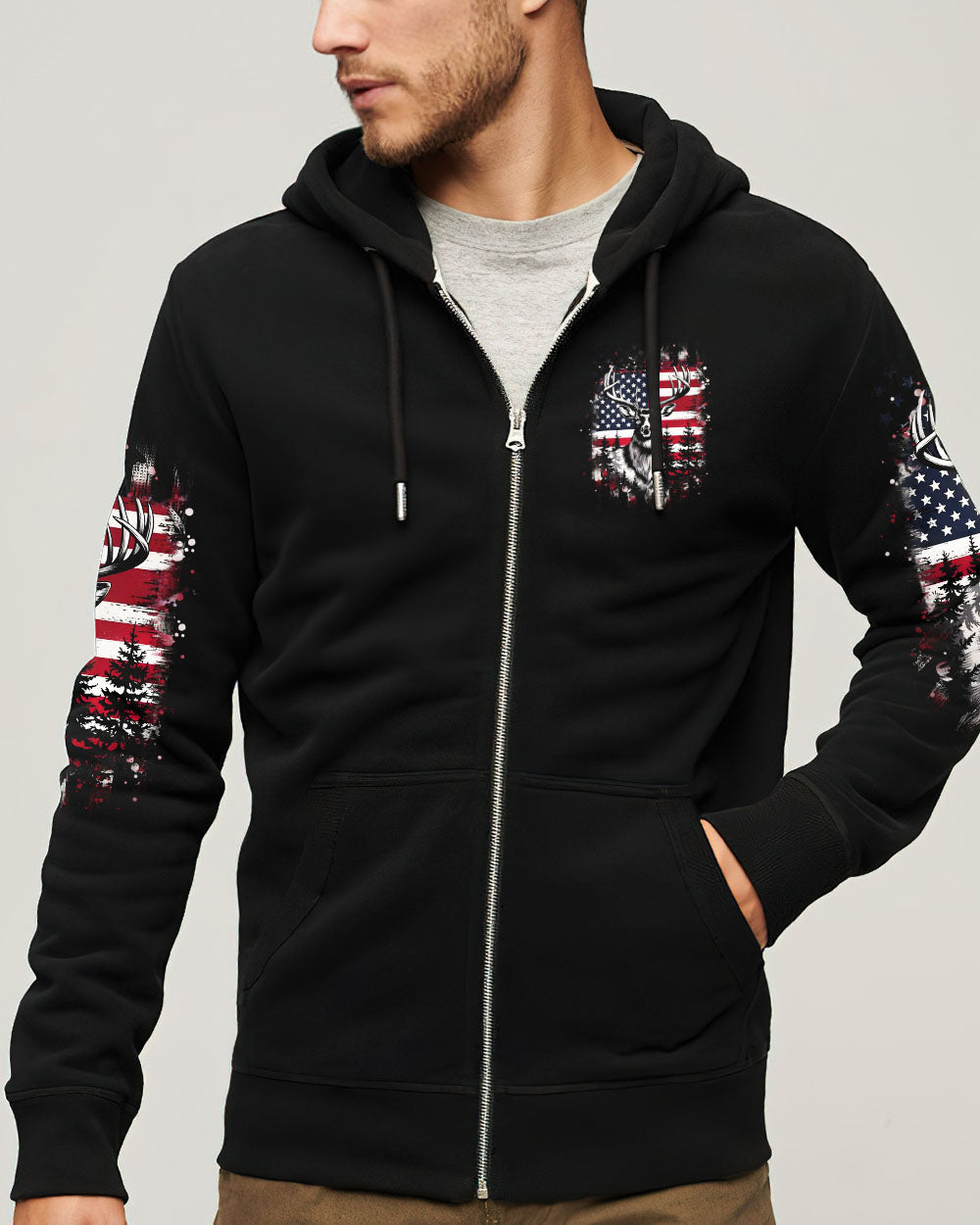 BLISSCORNERS BUCK AROUND AND FIND OUT DEER HUNTING ALL OVER PRINT