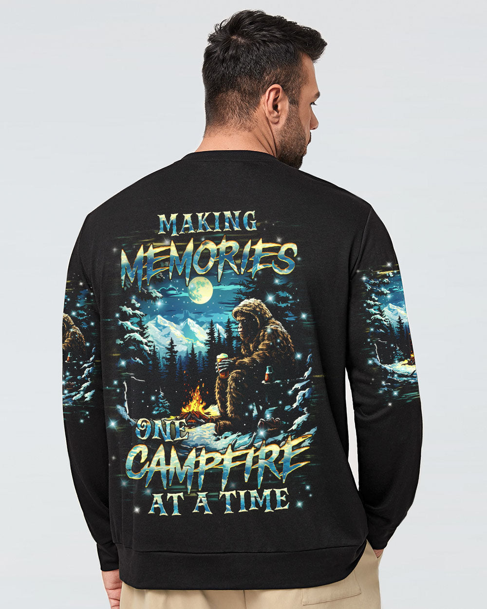BLISSCORNERS MAKING MEMORIES ONE CAMPFIRE AT A TIME BIGFOOT ALL OVER PRINT