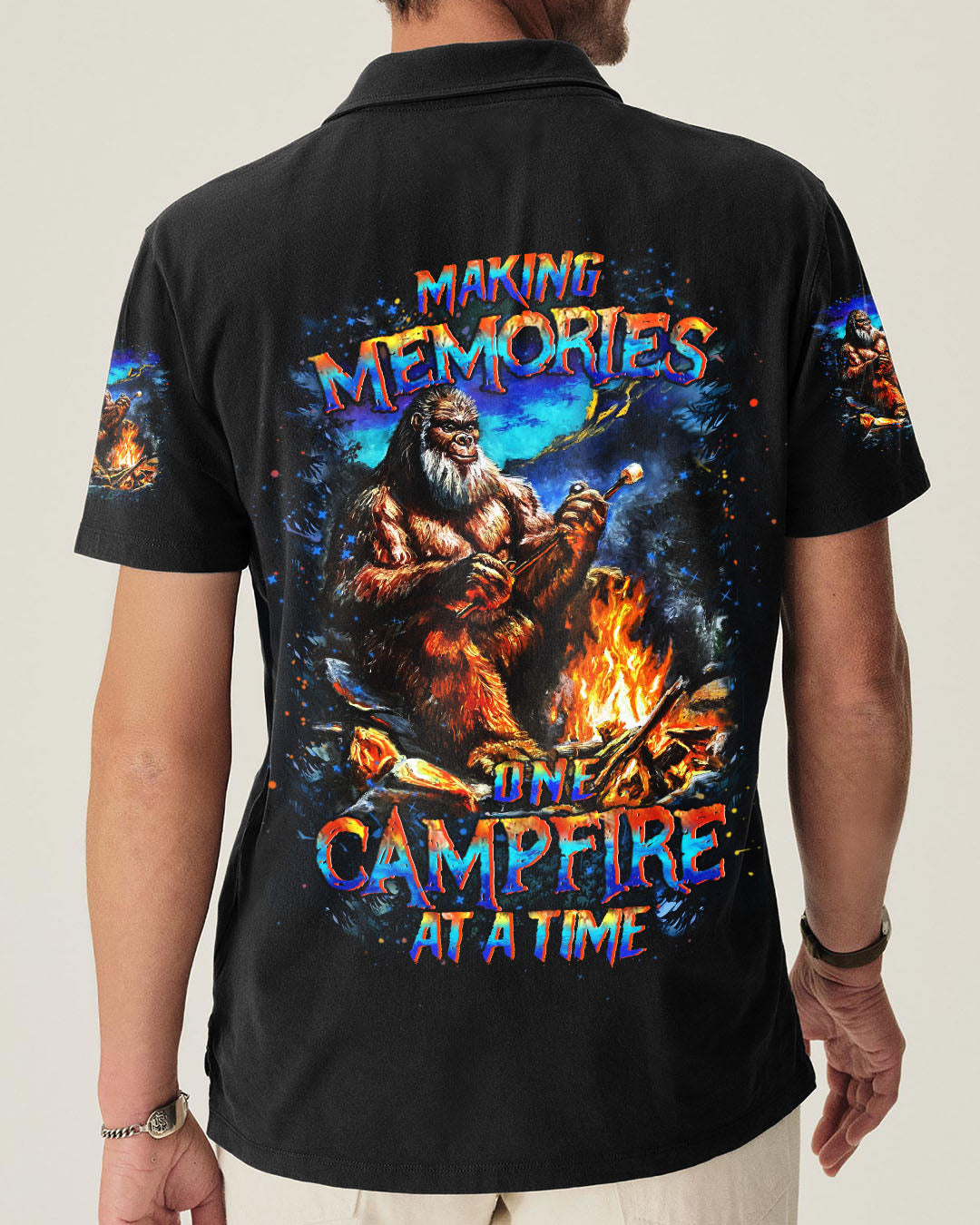BLISSCORNERS MAKING MEMORIES ONE CAMPFIRE AT A TIME BIGFOOT ALL OVER PRINT