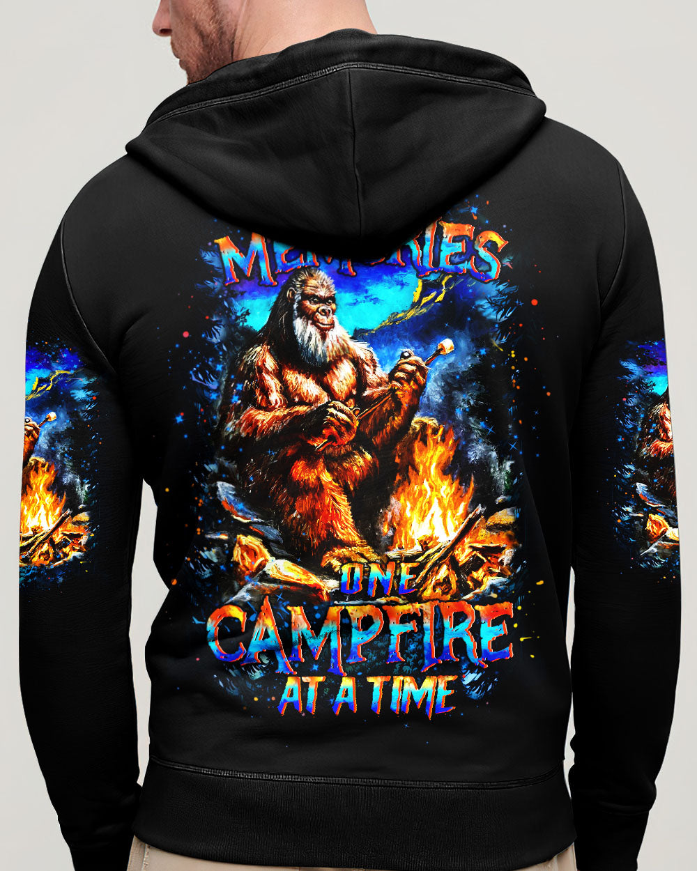 BLISSCORNERS MAKING MEMORIES ONE CAMPFIRE AT A TIME BIGFOOT ALL OVER PRINT