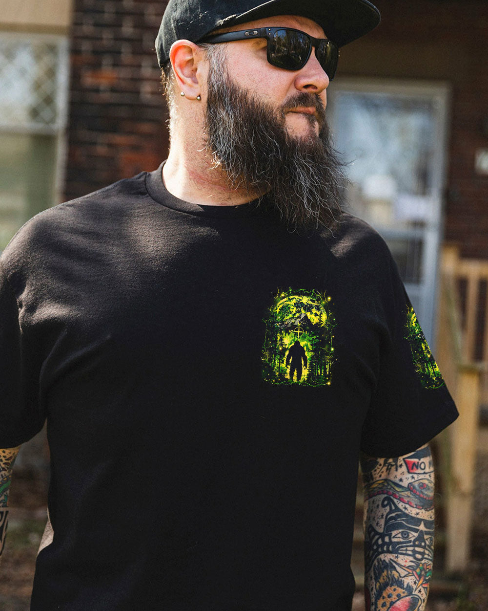 BLISSCORNERS THE MOUNTAINS CALL AND I MUST GO BIGFOOT ALL OVER PRINT