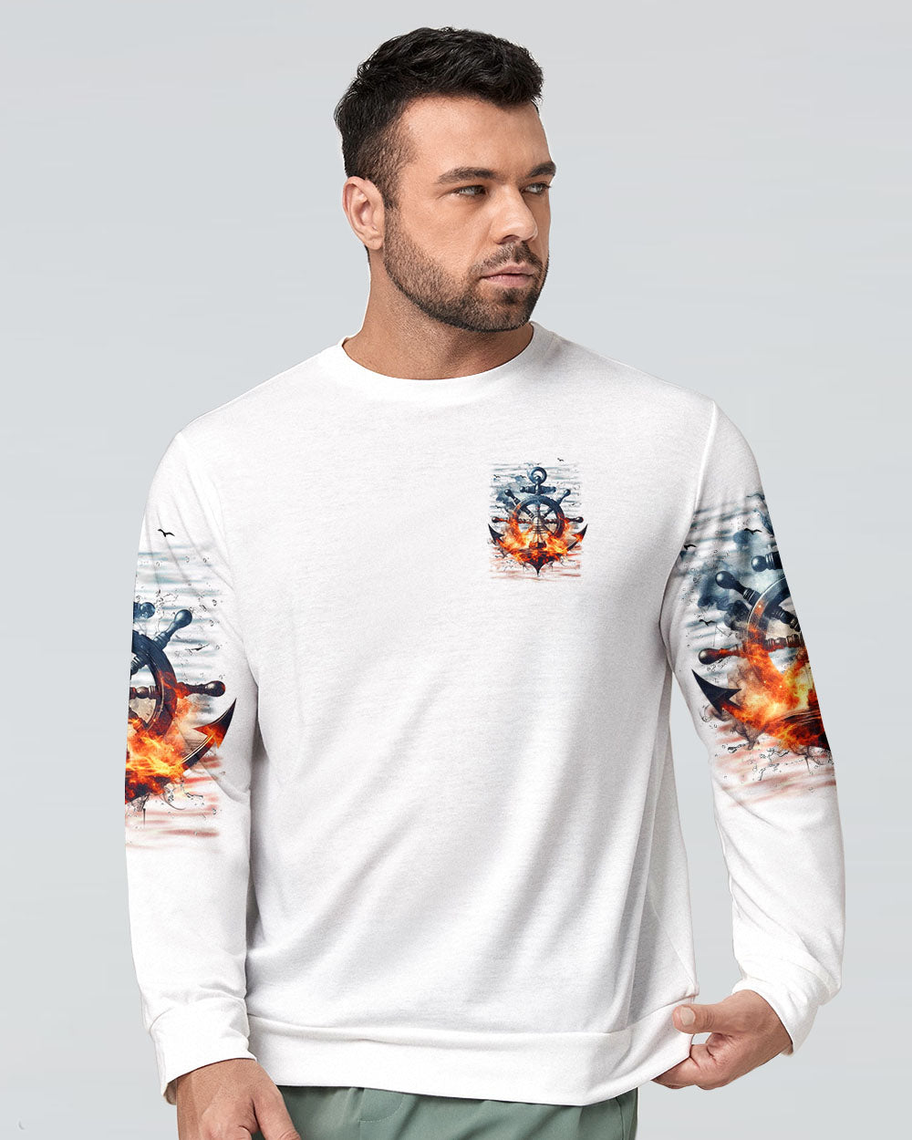 BLISSCORNERS SMOOTH SEAS NEVER MADE A SKILLED SAILOR ALL OVER PRINT
