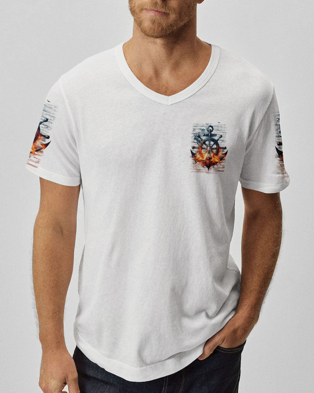 BLISSCORNERS SMOOTH SEAS NEVER MADE A SKILLED SAILOR ALL OVER PRINT