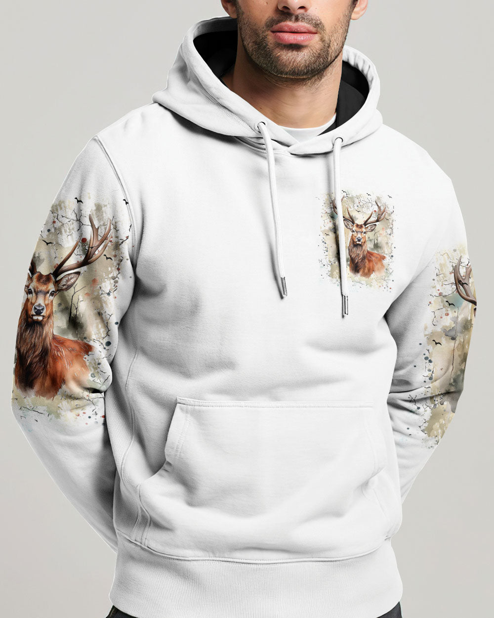 BLISSCORNERS THE CLOSER I GET TO NATURE DEER HUNTING ALL OVER PRINT
