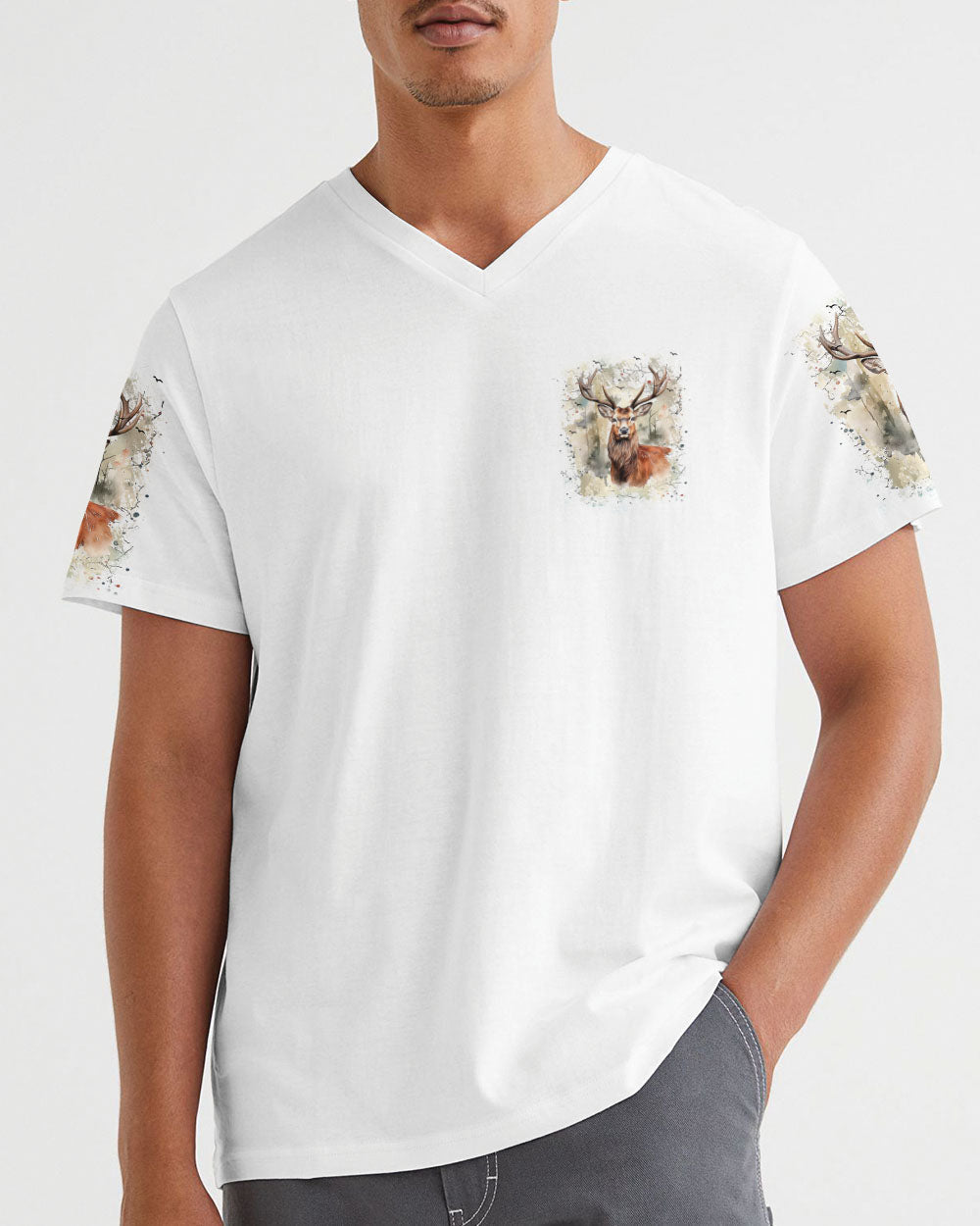 BLISSCORNERS THE CLOSER I GET TO NATURE DEER HUNTING ALL OVER PRINT