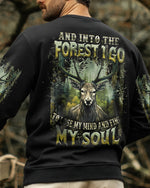 BLISSCORNERS AND INTO THE FOREST I GO DEER ALL OVER PRINT