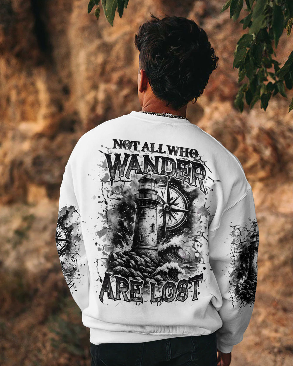BLISSCORNERS NOT ALL WHO WANDER ARE LOST ALL OVER PRINT