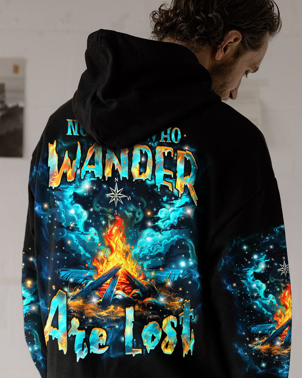 BLISSCORNERS NOT ALL WHO WANDER ARE LOST ALL OVER PRINT