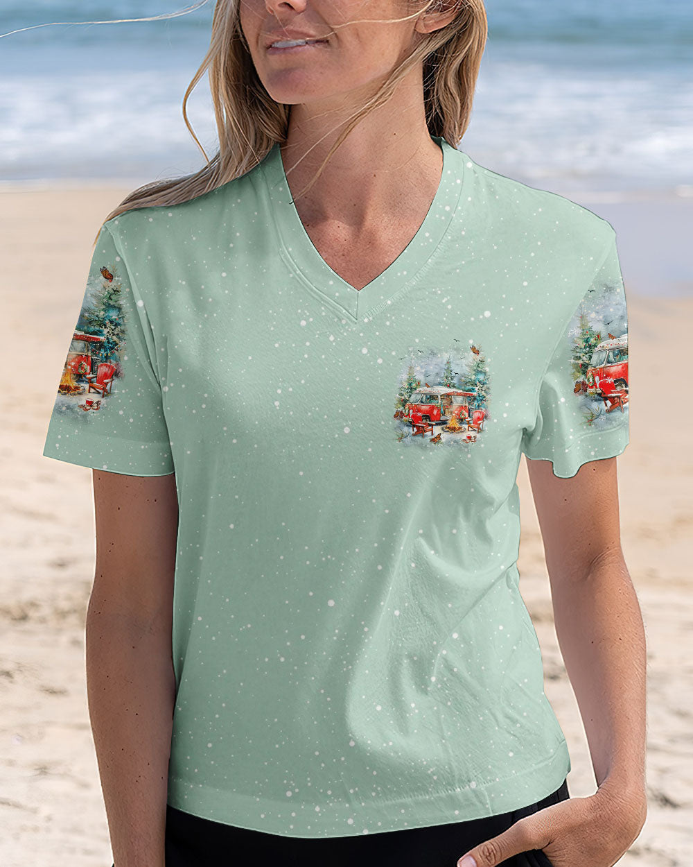 BLISSCORNERS MAKING MEMORIES ONE CAMPFIRE AT A TIME CHRISTMAS ALL OVER PRINT
