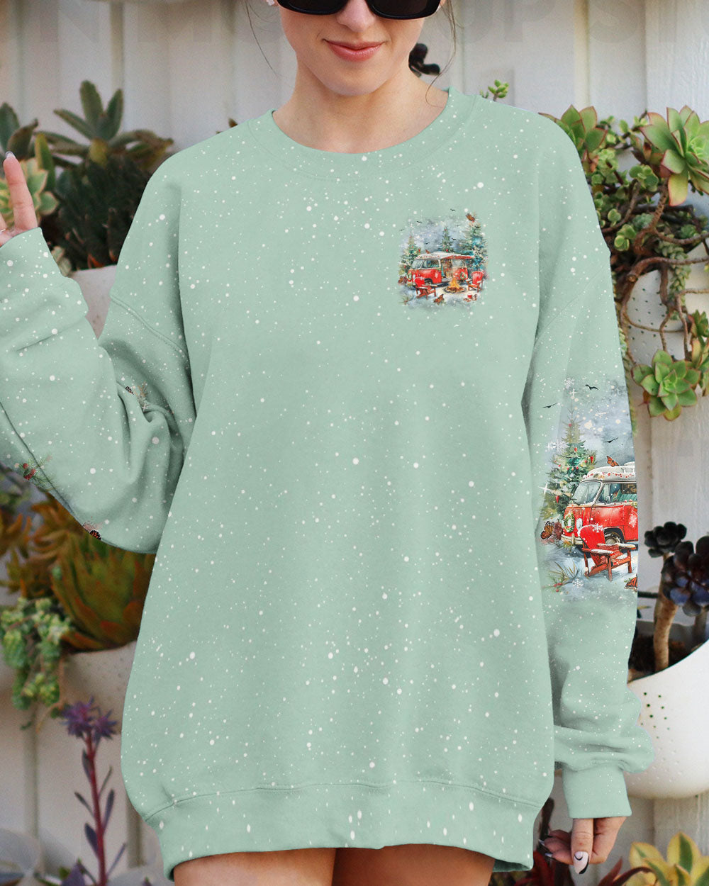 BLISSCORNERS MAKING MEMORIES ONE CAMPFIRE AT A TIME CHRISTMAS ALL OVER PRINT