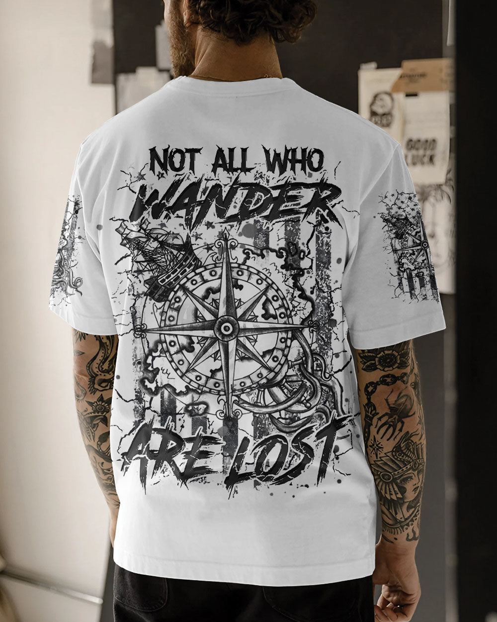 BLISSCORNERS NOT ALL WHO WANDER ARE LOST ALL OVER PRINT