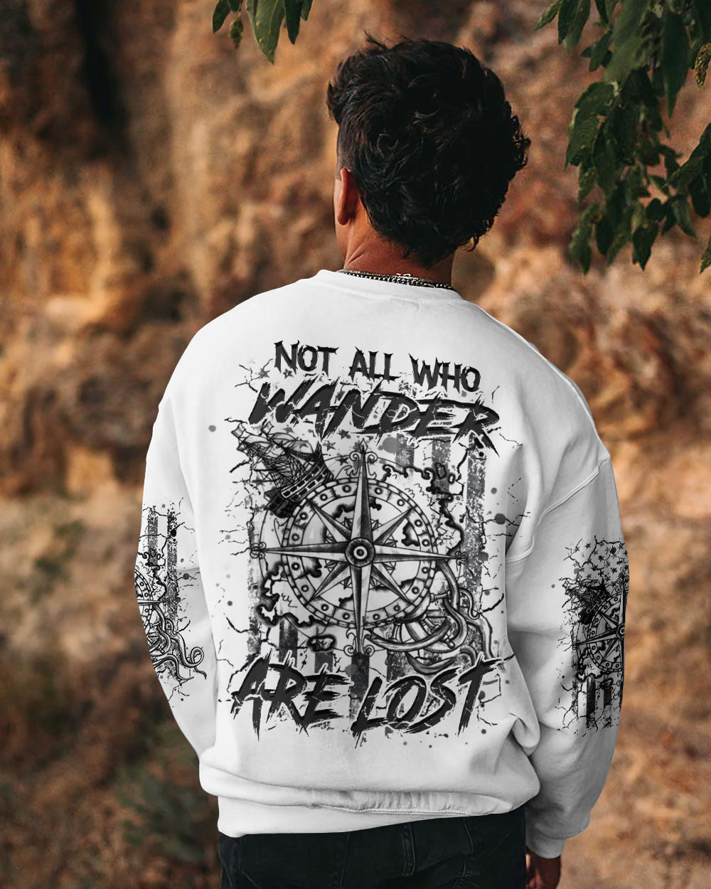 BLISSCORNERS NOT ALL WHO WANDER ARE LOST ALL OVER PRINT