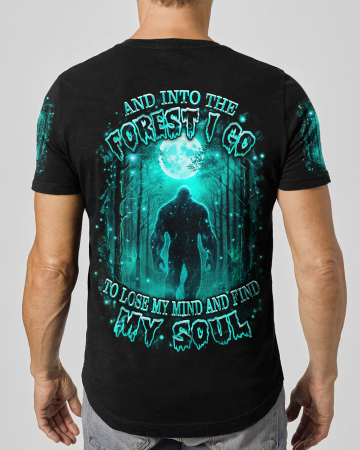 BLISSCORNERS AND INTO THE FOREST I GO BIGFOOT ALL OVER PRINT