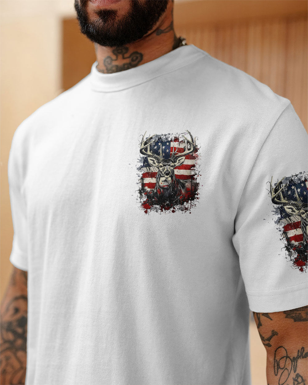 BLISSCORNERS BUCK AROUND AND FIND OUT DEER HUNTING ALL OVER PRINT