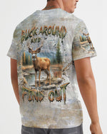 BLISSCORNERS BUCK AROUND AND FIND OUT HUNTING DEER ALL OVER PRINT