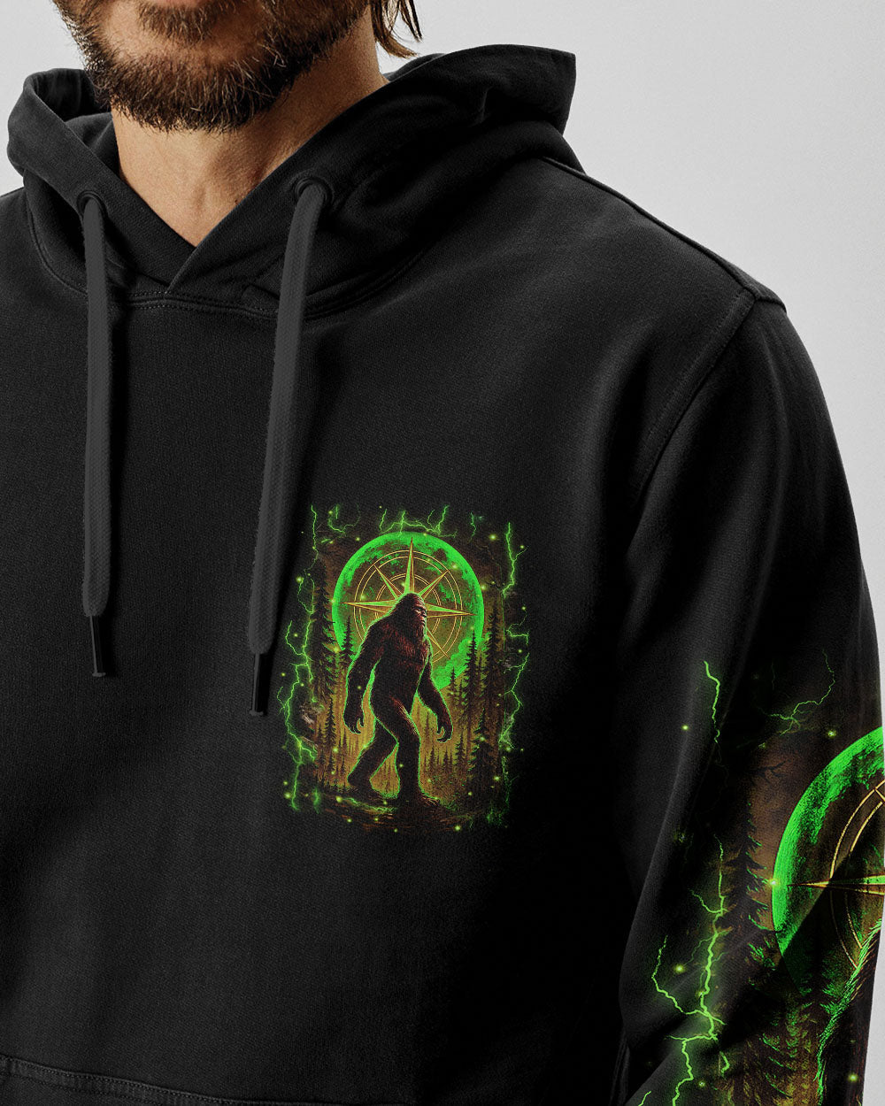 BLISSCORNERS NOT ALL WHO WANDER ARE LOST BIGFOOT ALL OVER PRINT