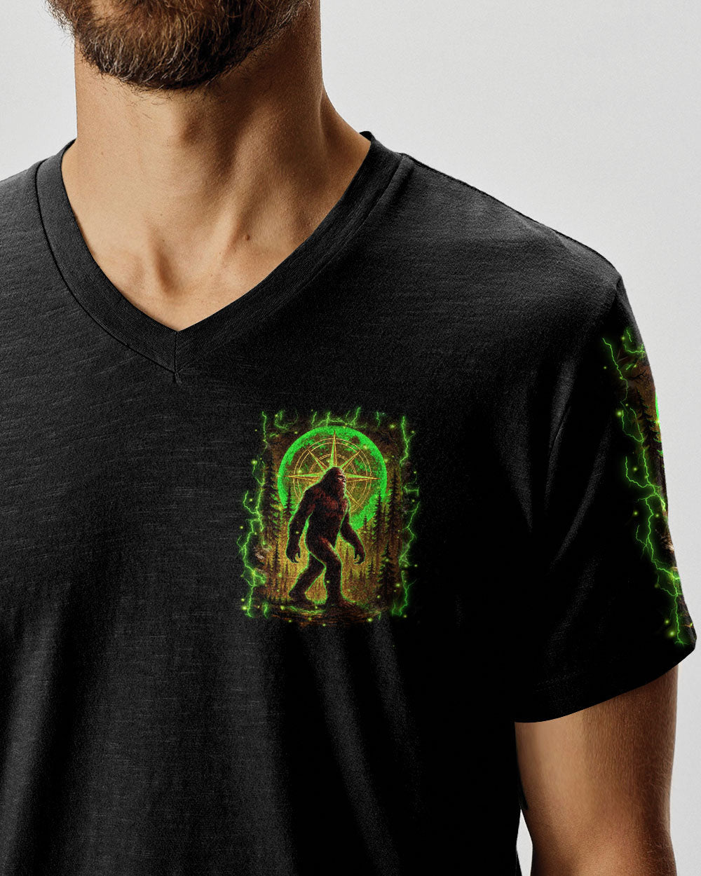 BLISSCORNERS NOT ALL WHO WANDER ARE LOST BIGFOOT ALL OVER PRINT