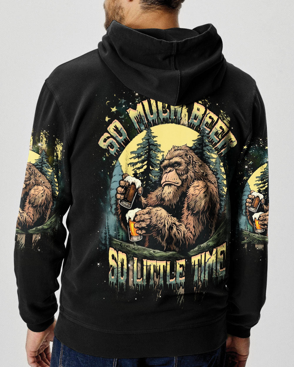 BLISSCORNERS SO MUCH BEER SO LITTLE TIME BIGFOOT ALL OVER PRINT
