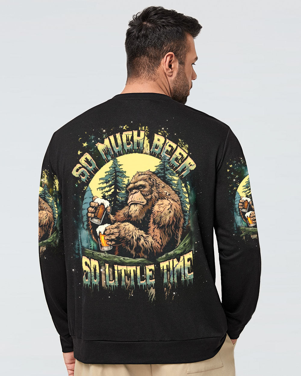 BLISSCORNERS SO MUCH BEER SO LITTLE TIME BIGFOOT ALL OVER PRINT