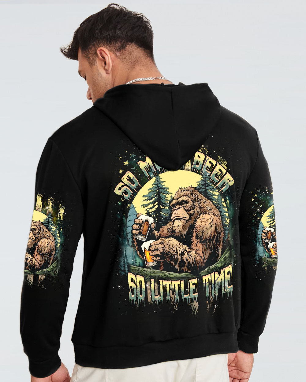 BLISSCORNERS SO MUCH BEER SO LITTLE TIME BIGFOOT ALL OVER PRINT