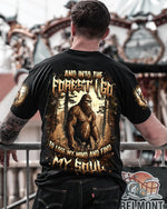 BLISSCORNERS AND INTO THE FOREST I GO BIGFOOT ALL OVER PRINT