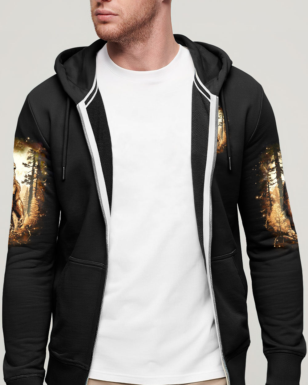 BLISSCORNERS AND INTO THE FOREST I GO BIGFOOT ALL OVER PRINT