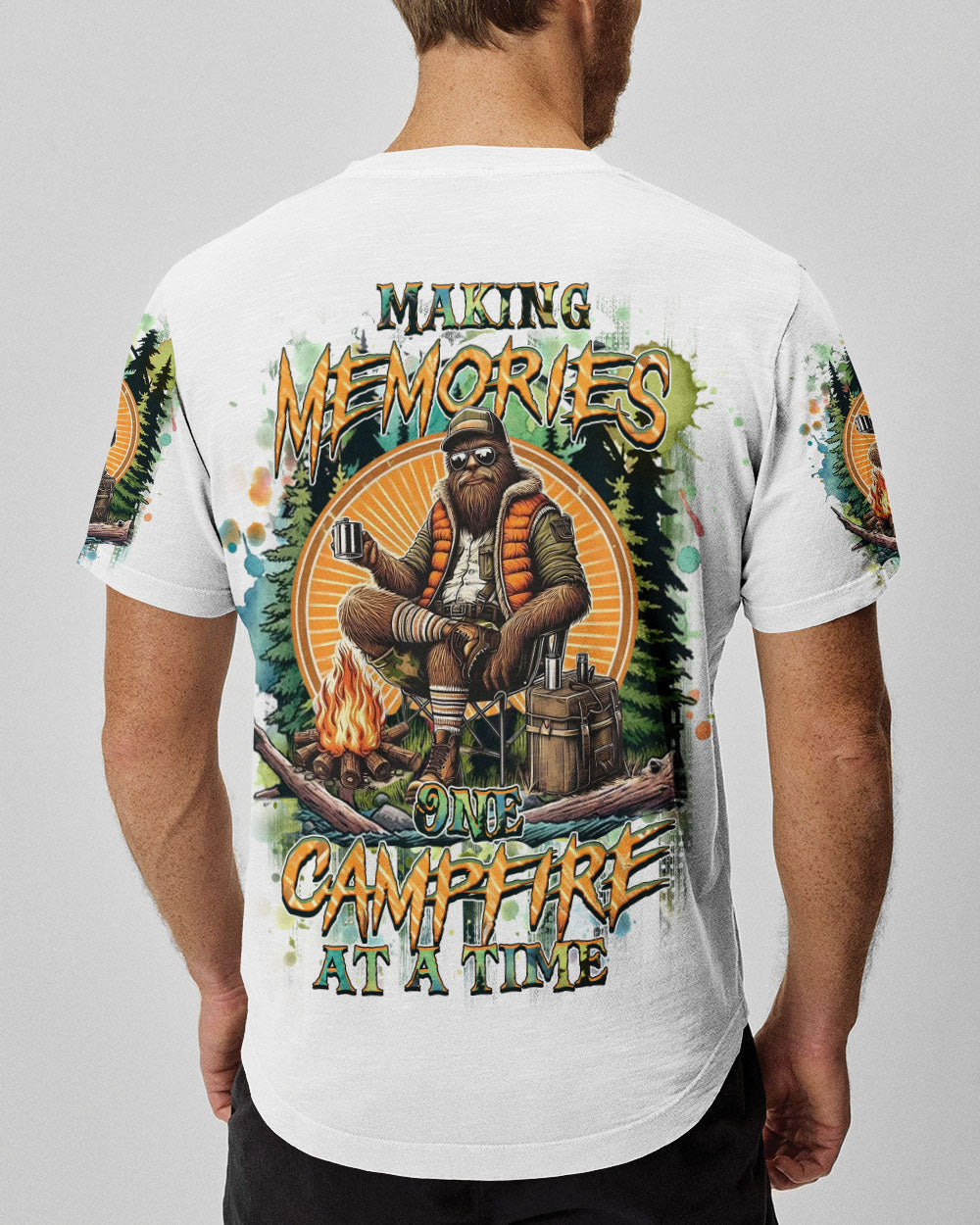 BLISSCORNERS MAKING MEMORIES ONE CAMPFIRE AT A TIME BIGFOOT ALL OVER PRINT