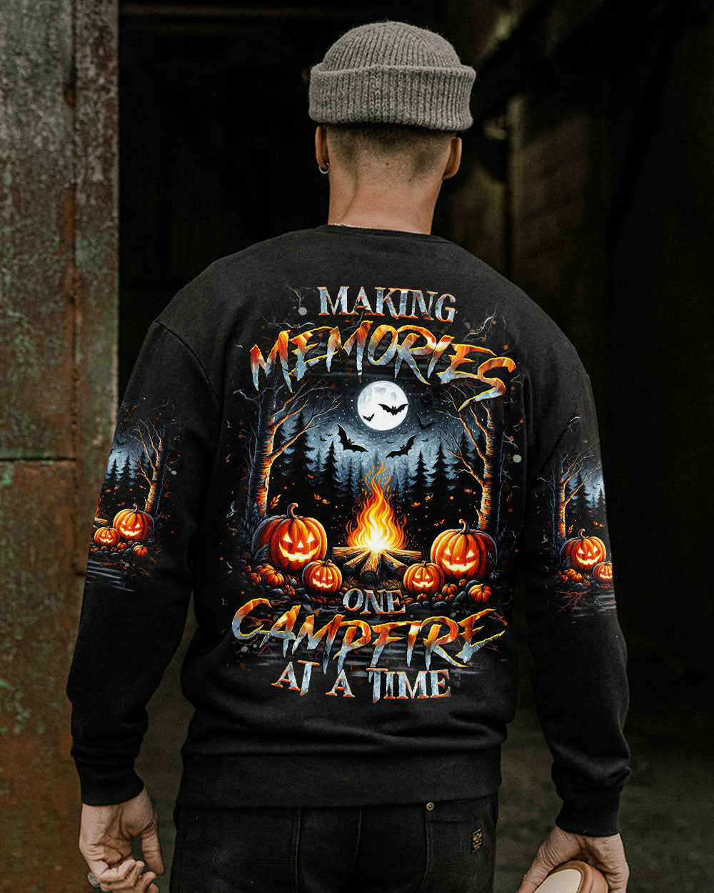BLISSCORNERS MAKING MEMORIES ONE CAMPFIRE AT A TIME HALLOWEEN ALL OVER PRINT