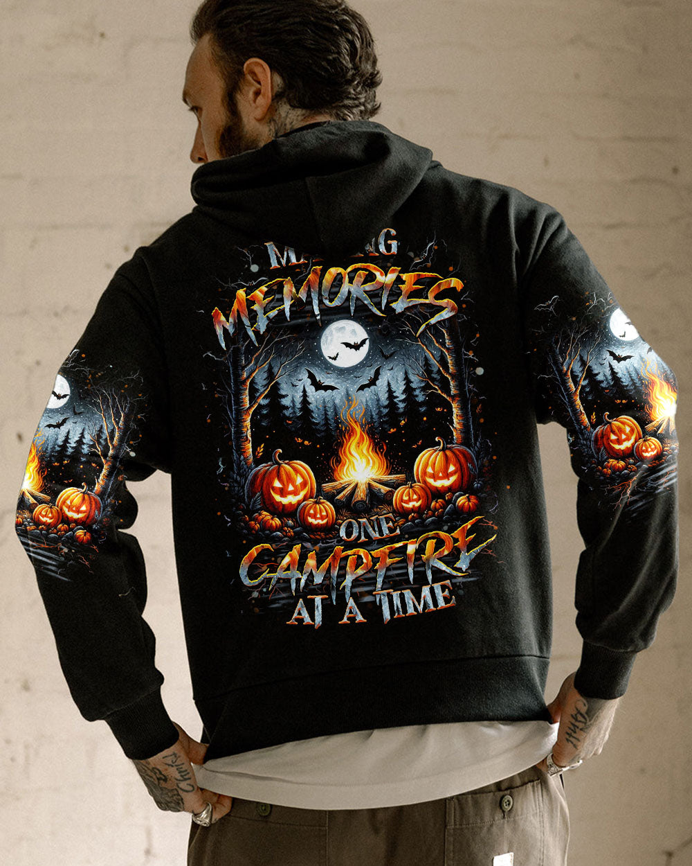 BLISSCORNERS MAKING MEMORIES ONE CAMPFIRE AT A TIME HALLOWEEN ALL OVER PRINT