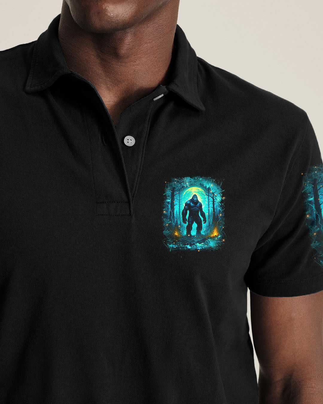 BLISSCORNERS HELLO DARKNESS MY OLD FRIEND BIGFOOT ALL OVER PRINT