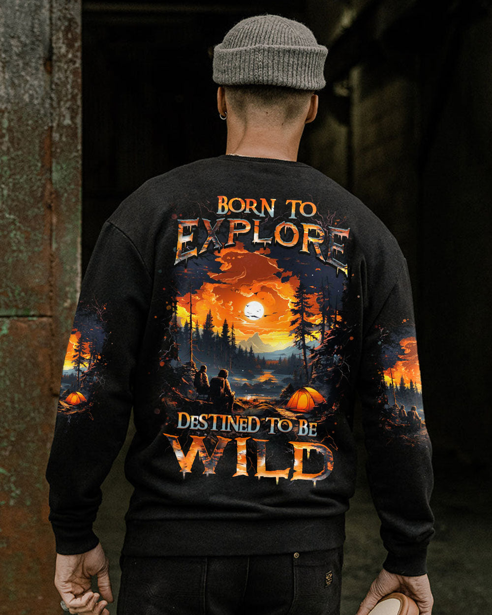BLISSCORNERS BORN TO EXPLORE DESTINED TO BE WILD ALL OVER PRINT