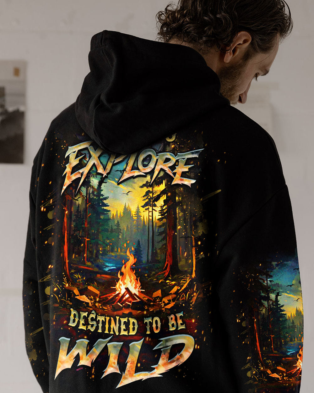 BLISSCORNERS BORN TO EXPLORE DESTINED TO BE WILD ALL OVER PRINT