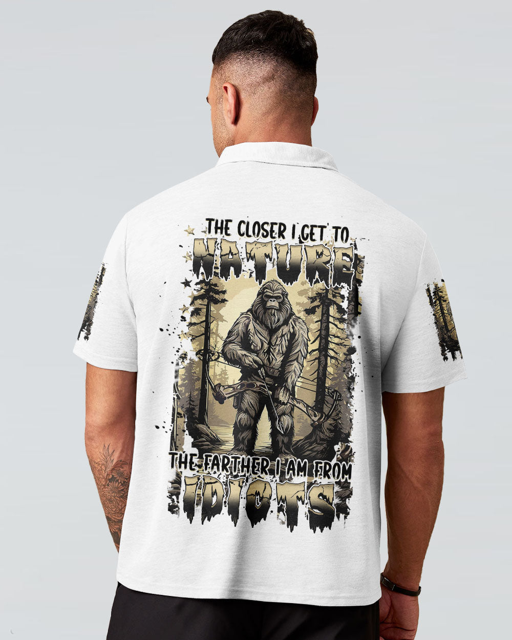 BLISSCORNERS THE CLOSER I GET TO NATURE BIGFOOT ALL OVER PRINT