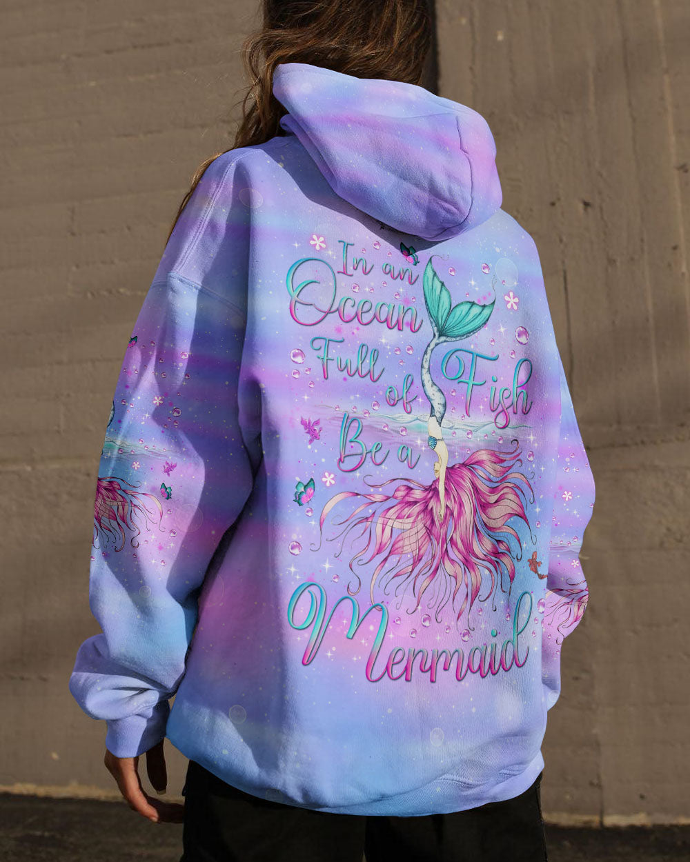BLISSCORNERS IN AN OCEAN FULL OF FISH BE A MERMAID ALL OVER PRINT