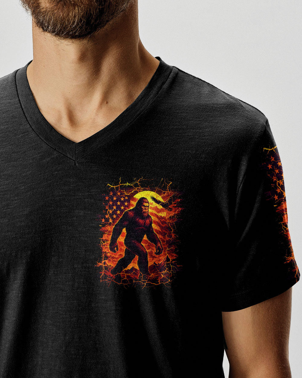 BLISSCORNERS NOT ALL WHO WANDER ARE LOST BIGFOOT ALL OVER PRINT