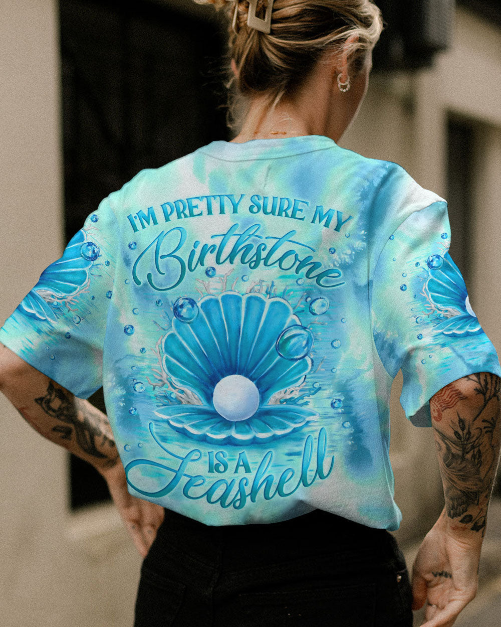 BLISSCORNERS I'M PRETTY SURE MY BIRTHSTONE IS A SEASHELL ALL OVER PRINT