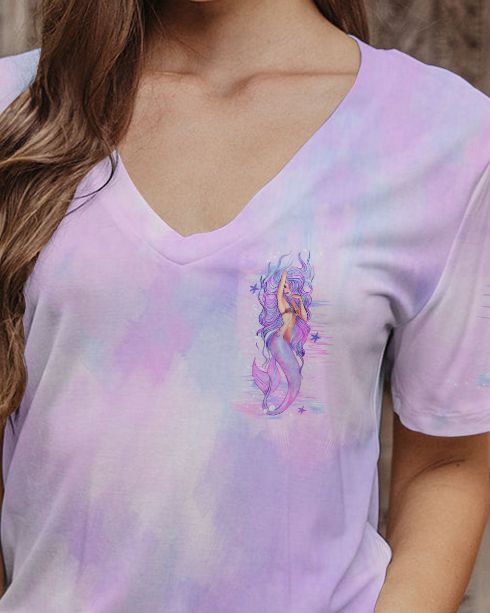 BLISSCORNERS SHE HAS BEEN TOSSED BY THE WAVES MERMAID ALL OVER PRINT