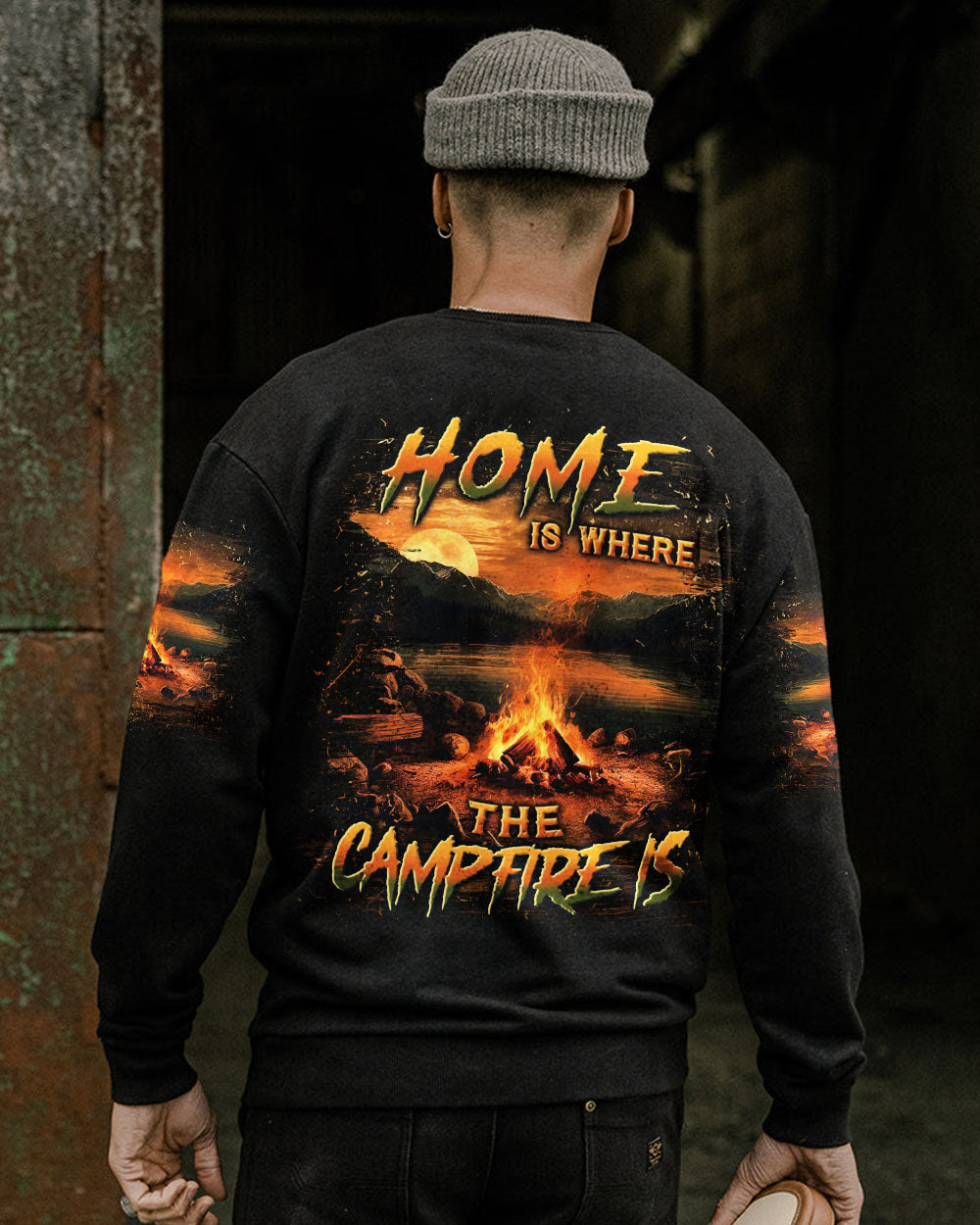 BLISSCORNERS HOME IS WHERE THE CAMPFIRE IS ALL OVER PRINT