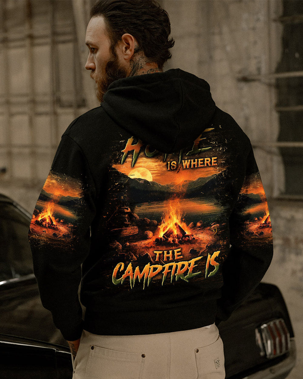 BLISSCORNERS HOME IS WHERE THE CAMPFIRE IS ALL OVER PRINT