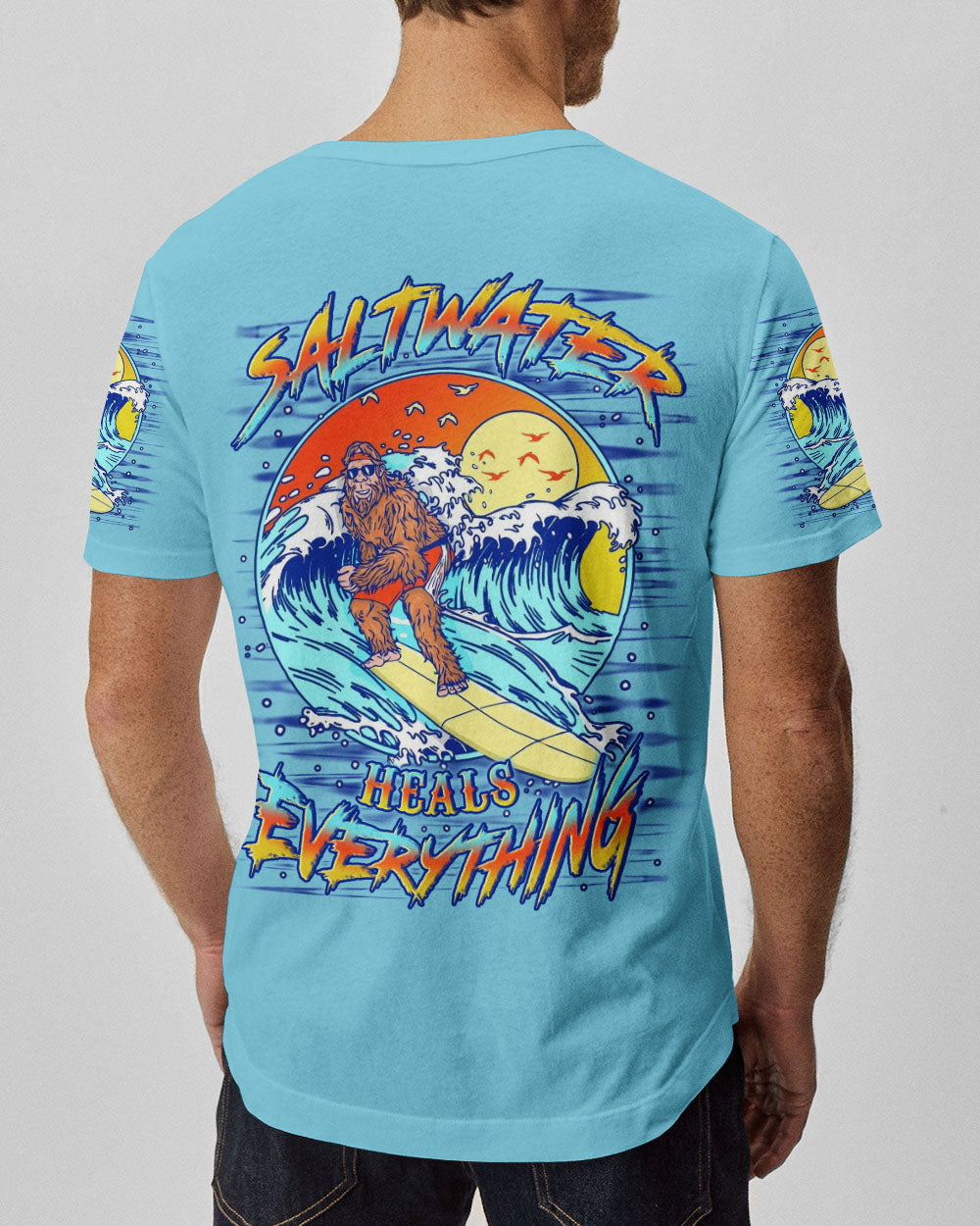 BLISSCORNERS SALTWATER HEALS EVERYTHING BIGFOOT ALL OVER PRINT