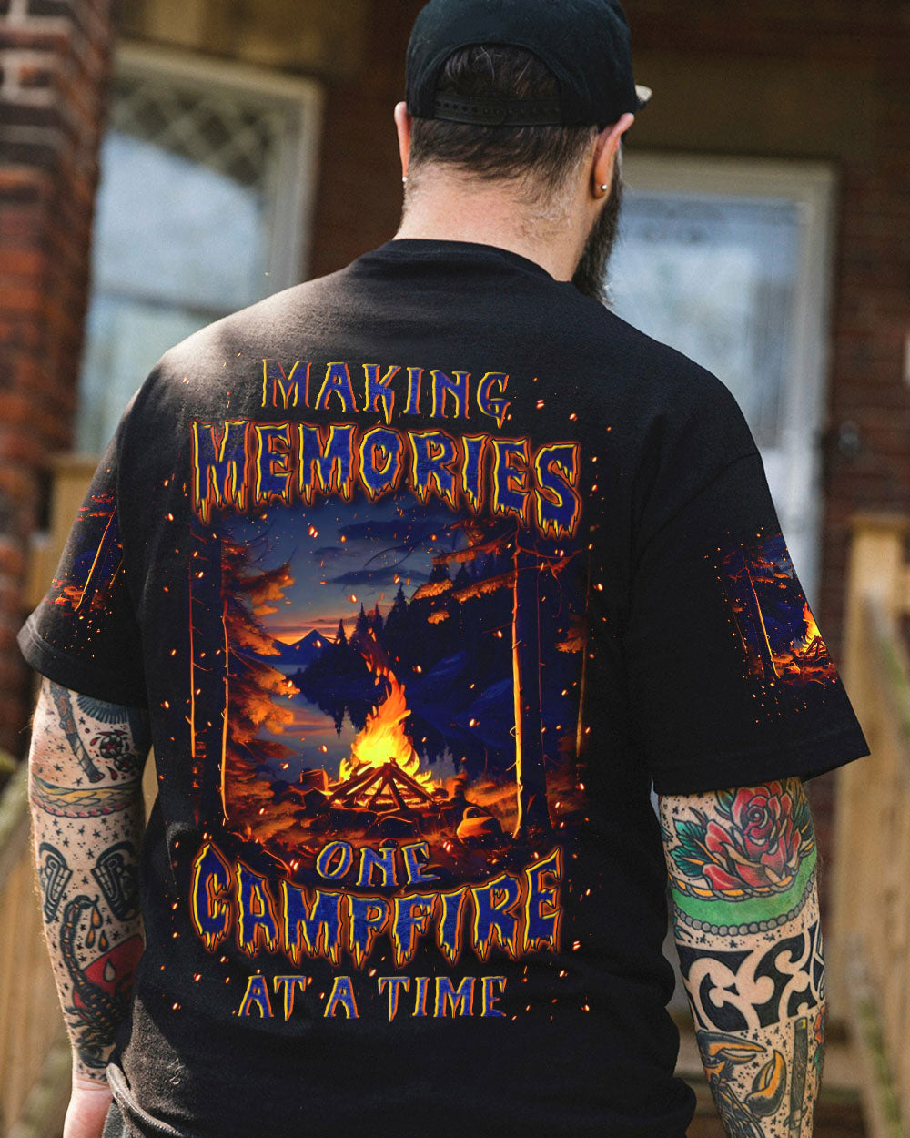 BLISSCORNERS MAKING MEMORIES ONE CAMPFIRE AT A TIME ALL OVER PRINT