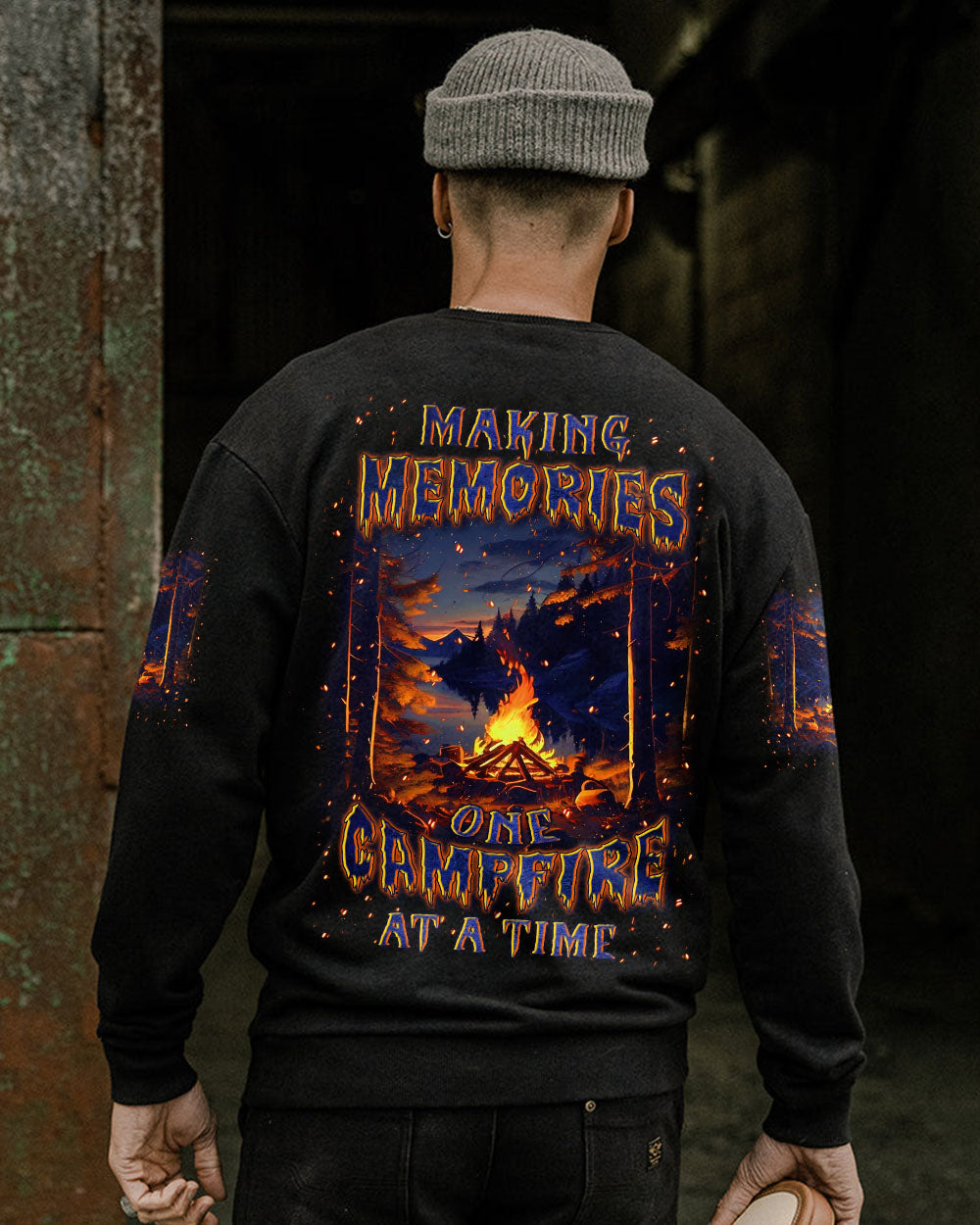 BLISSCORNERS MAKING MEMORIES ONE CAMPFIRE AT A TIME ALL OVER PRINT
