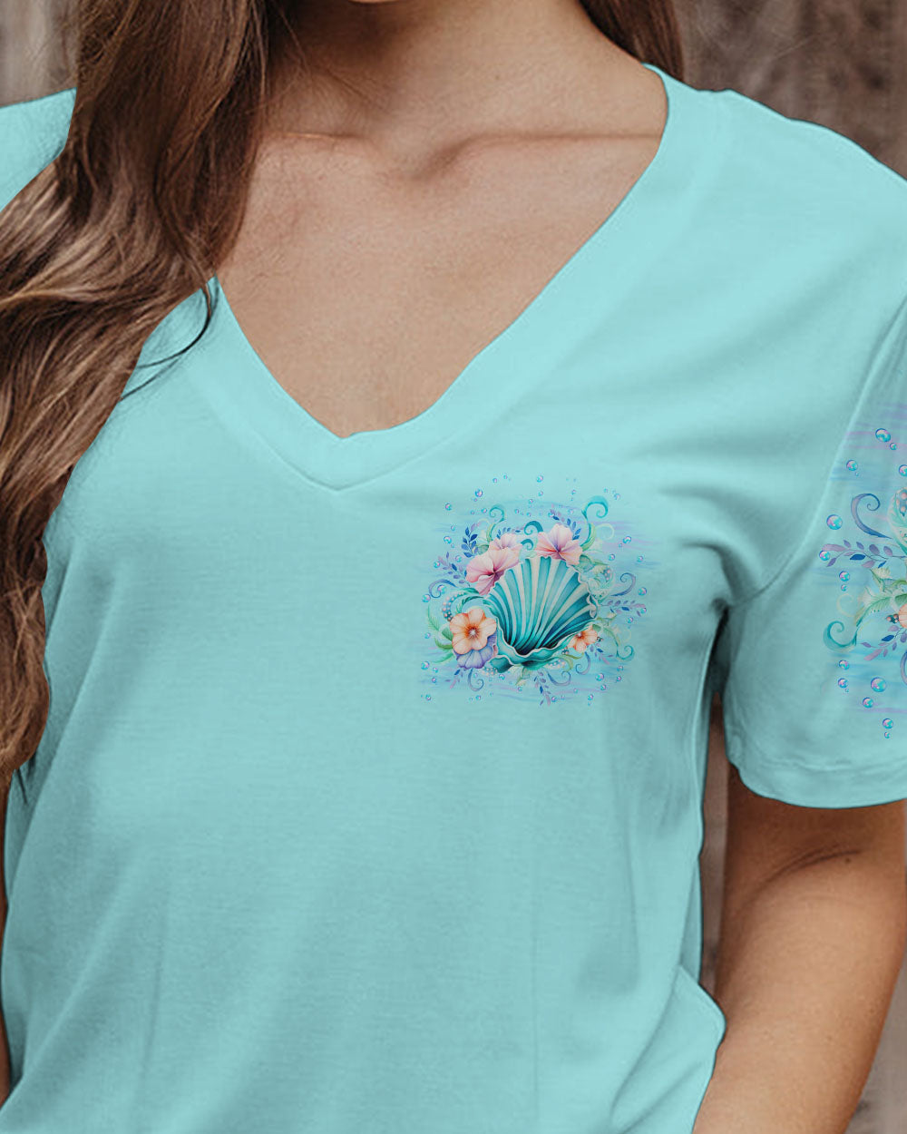BLISSCORNERS I'D RATHER HAVE SEASHELLS ALL OVER PRINT
