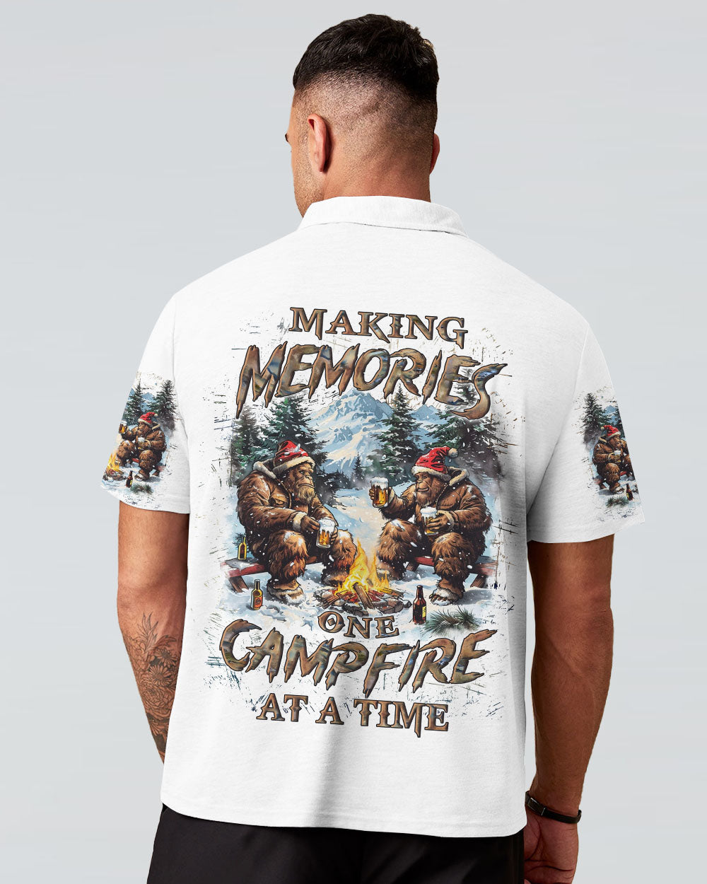 BLISSCORNERS MAKING MEMORIES ONE CAMPFIRE AT A TIME CHRISTMAS ALL OVER PRINT