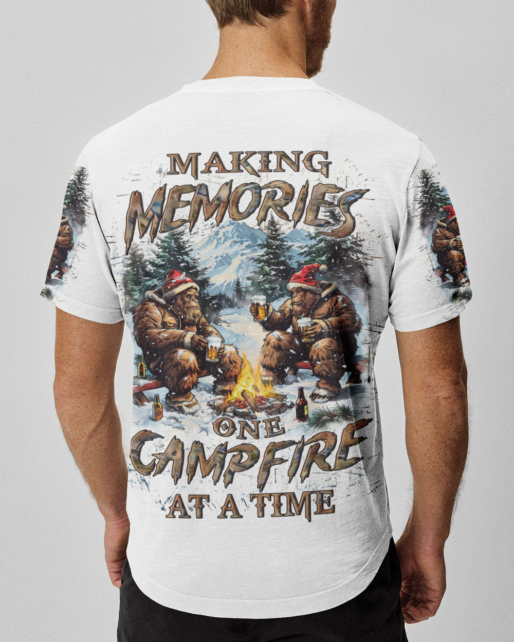 BLISSCORNERS MAKING MEMORIES ONE CAMPFIRE AT A TIME CHRISTMAS ALL OVER PRINT